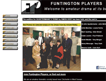 Tablet Screenshot of funtingtonplayers.org.uk